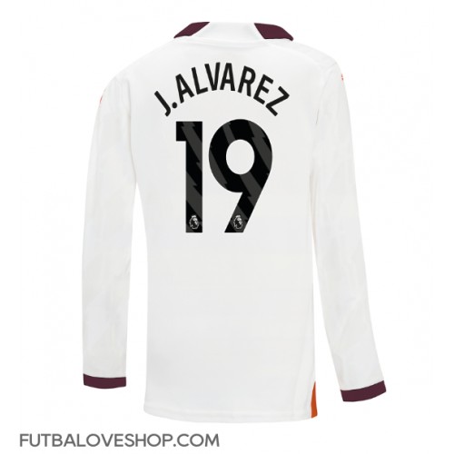 Dres Manchester City Julian Alvarez #19 Preč 2023-24 Dlhy Rukáv
